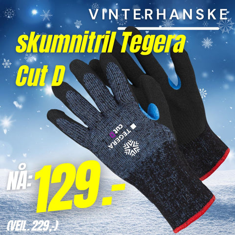 Vinterhanske skumnitril Tegera 8830R Cut D (640090) Vinterhanske skumnitril Tegera 8830R Cut D (640090)