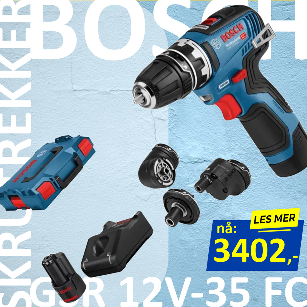 Bor-/ skrutrekker Bosch GSR 12V-35 FlexiClick (607241)