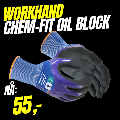 Monteringshanske Workhand® Chem-Fit Oil Block 102 (608997) Monteringshanske Workhand® Chem-Fit Oil Block 102 (608997)