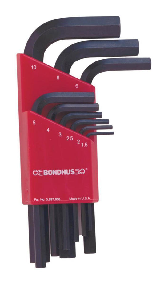 Vinkelnøkkelsett Bondhus HLX 9 Sekskant