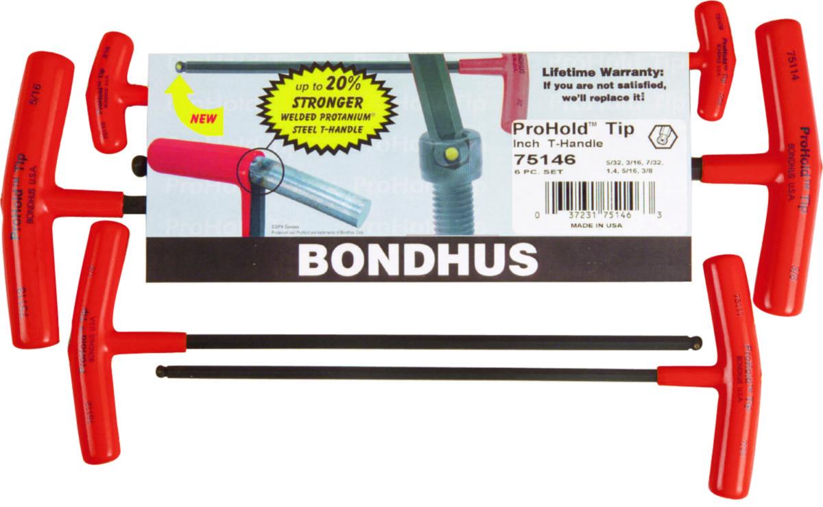 T-nøkkelsett 2-10MM Sekskant - Bondhus