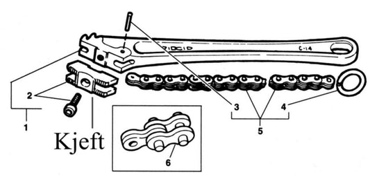 Kjede Ridgid F/C 18/36