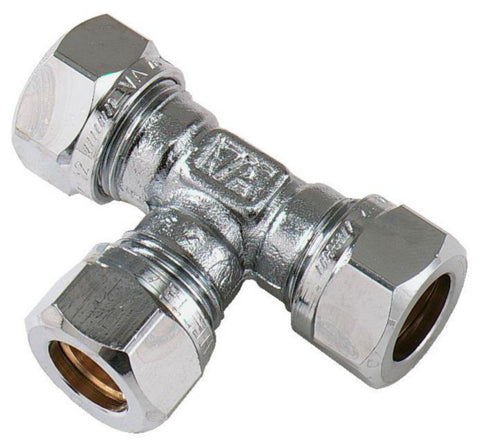 T-rør 90° VA 115 redusert krom, Vatette