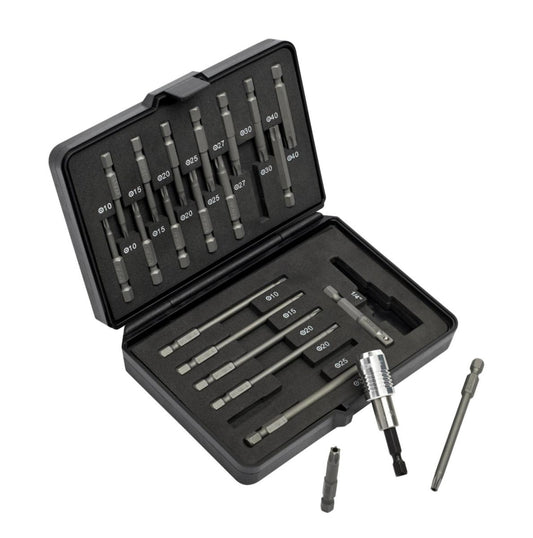 Bitssett Torx med hull, 22 deler Ironside