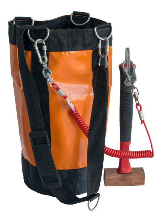 Verktøybag med skulderreim og forsterket bunn