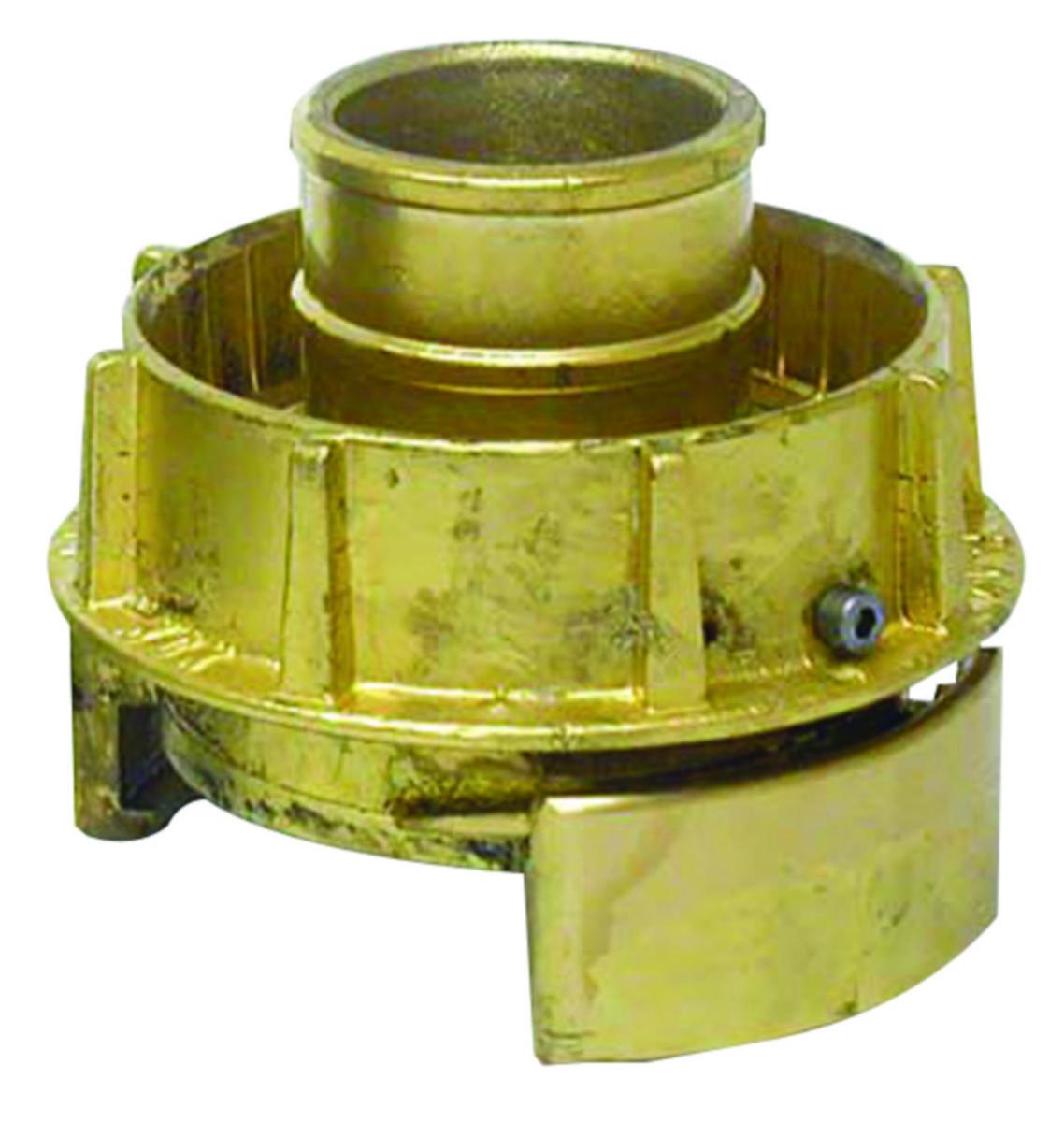 Nor-kobling messing med slangehals