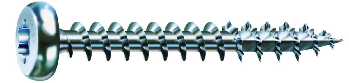 Treskrue SPAX Panhode Torx elforzinket