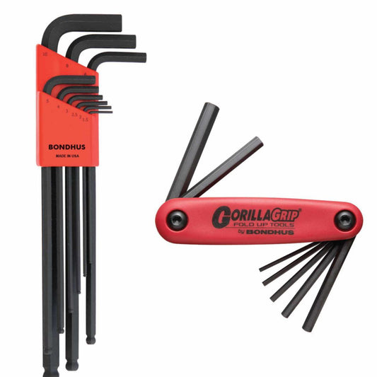 Vinkelnøkkelsett Bondhus Gorilla Grip Bonuspack Sekskant