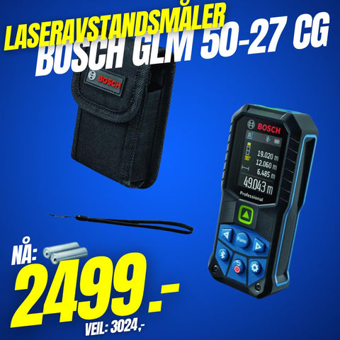 Laseravstandsmåler Bosch GLM 50-27 CG (910984)