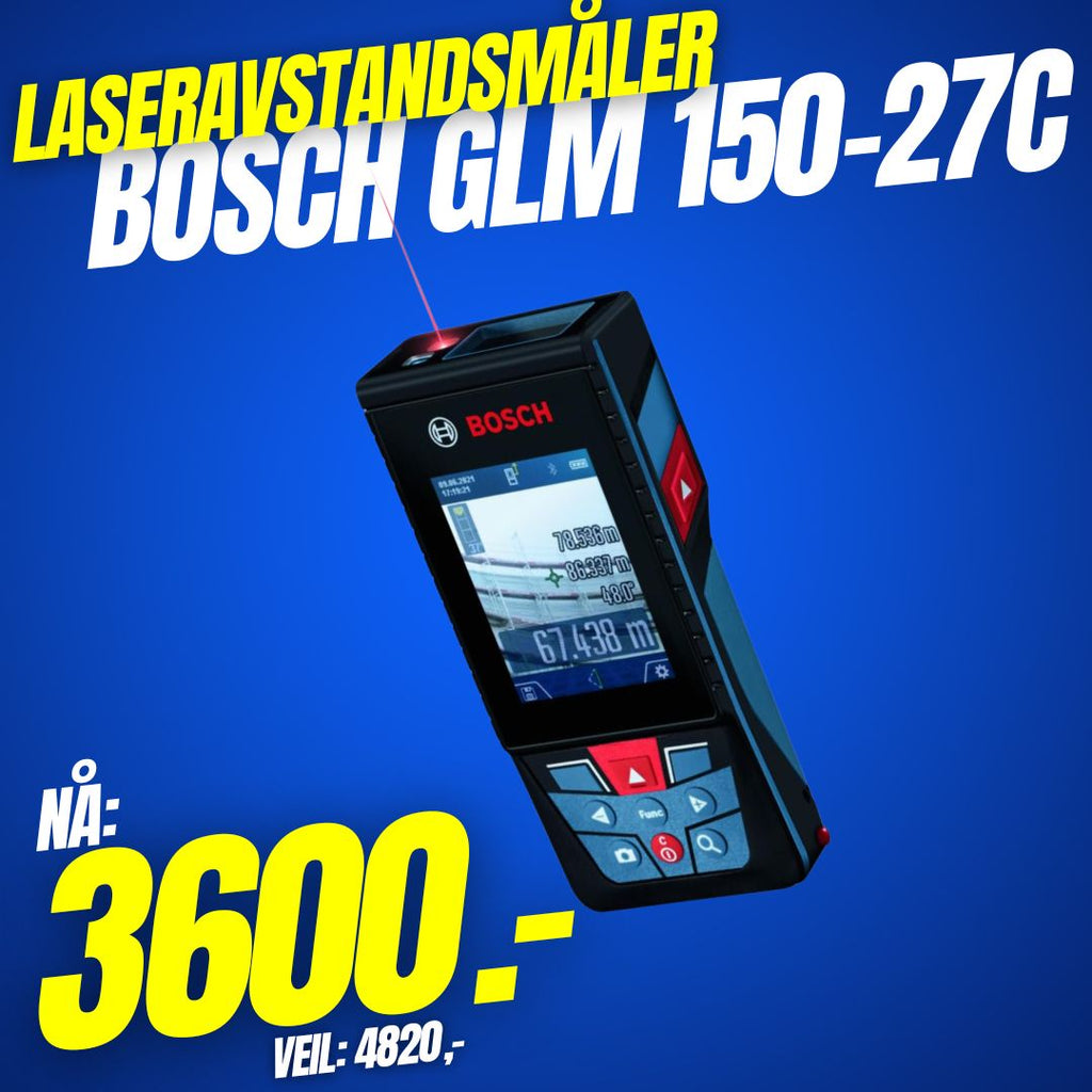 Laseravstandsmåler Bosch GLM 150-27C (36454825)