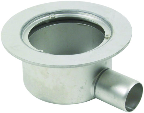 Marine sluk med sveiseflens, vannrett Ø50 mm, underdel, Blücher