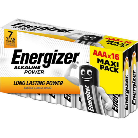 Batteri Energizer Power Alkaline AAA/LR03 16-p 1,5V.