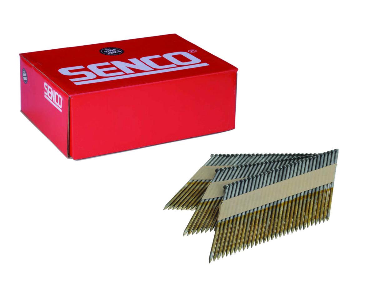 Tettbåndet stavspiker 34º Senco, diamantspiss