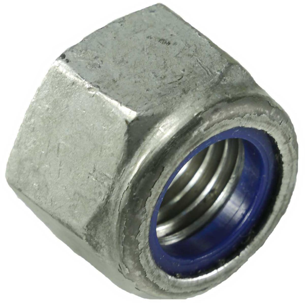 Sekskantlåsemutter høy DIN 6924 8.0 varmforzinket