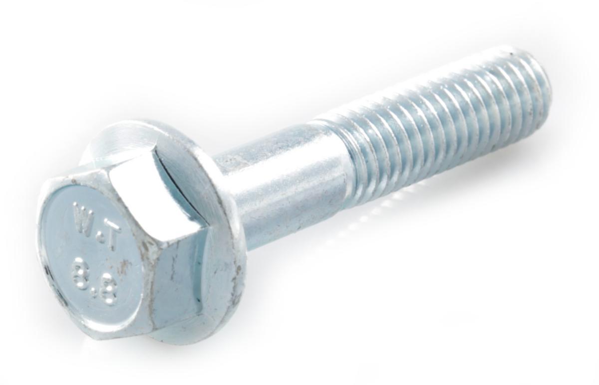 Sekskantskrue DIN 6921 flenseskrue elforzinket