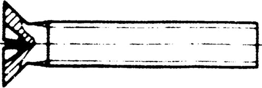 Maskinskrue MFS DIN 963 messing