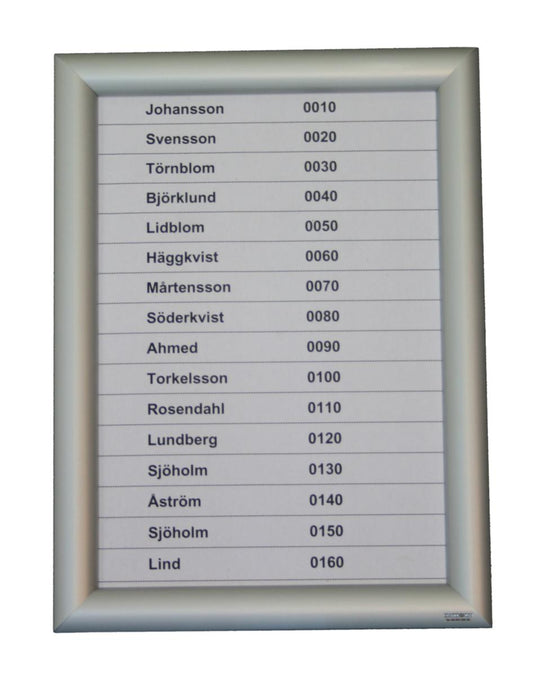 Portkodetavle SafeSnap