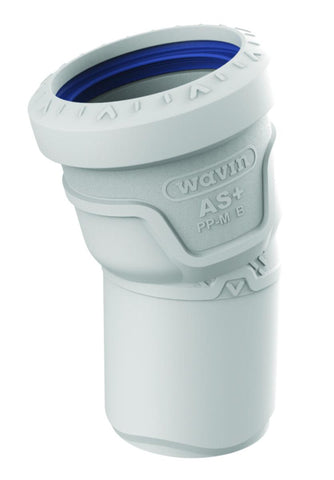 Bend 15° med en muffe, AS+ - Wavin