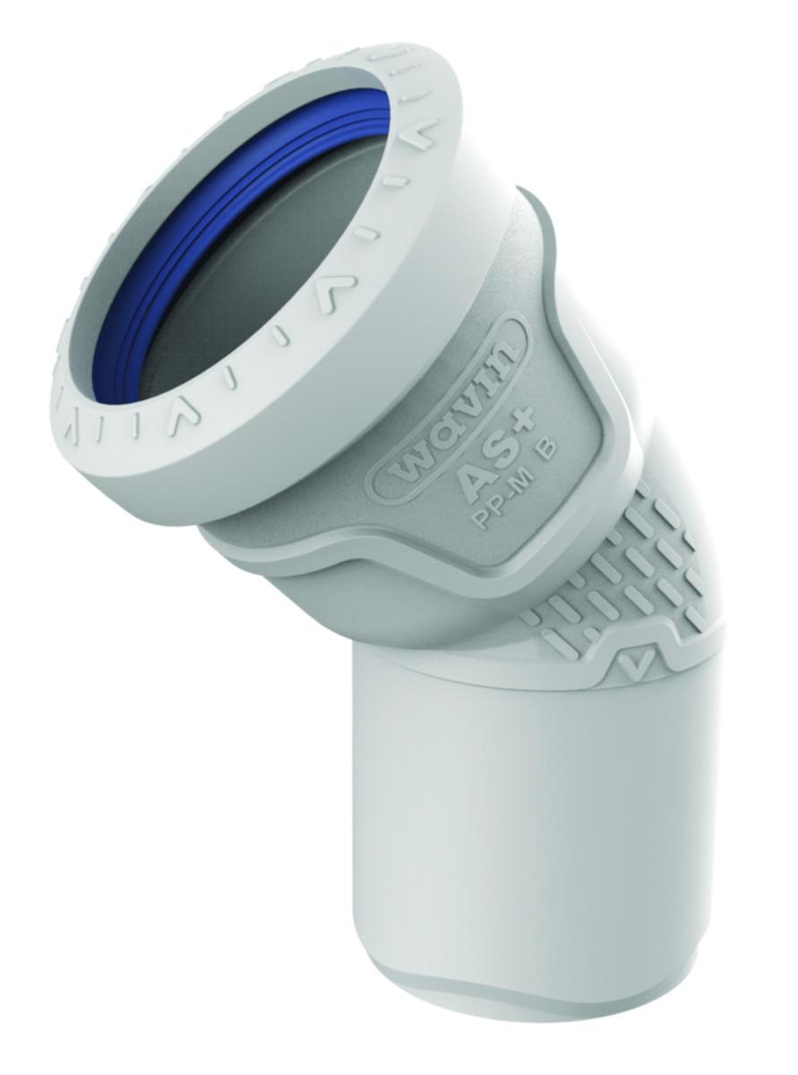 Bend 45° med en muffe, AS+ - Wavin