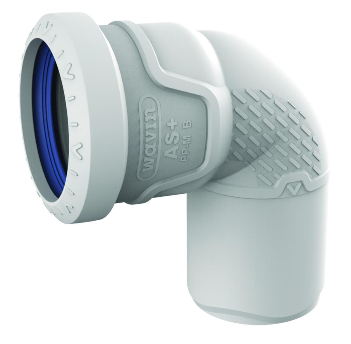 Bend 87° med en muffe, AS+ - Wavin