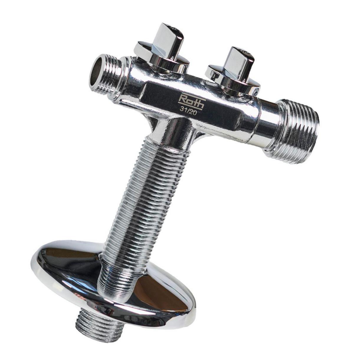 Kombikran med to uttak og ventiler, Roth