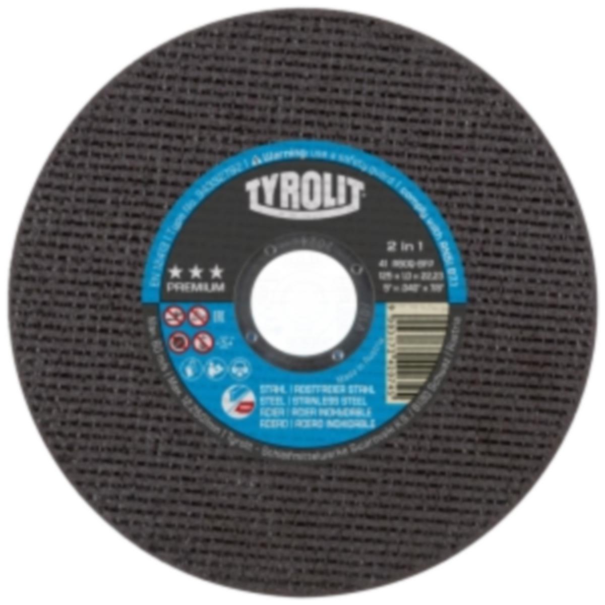 Kappeskive Tyrolit Premium*** 2in1 for stål/inox