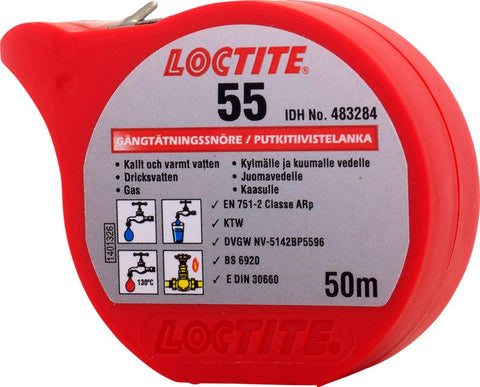 Gjengetetningssnor Loctite 55