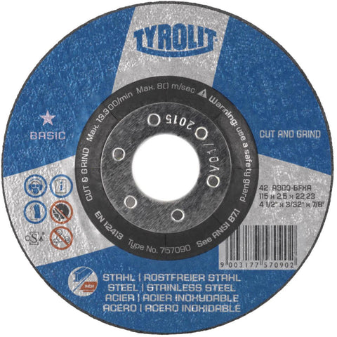 Kappeskive Tyrolit Basic* 2in1 Cut and Grind