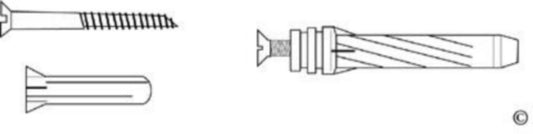 Skrue- og plugg Sparring R6 - Elfa