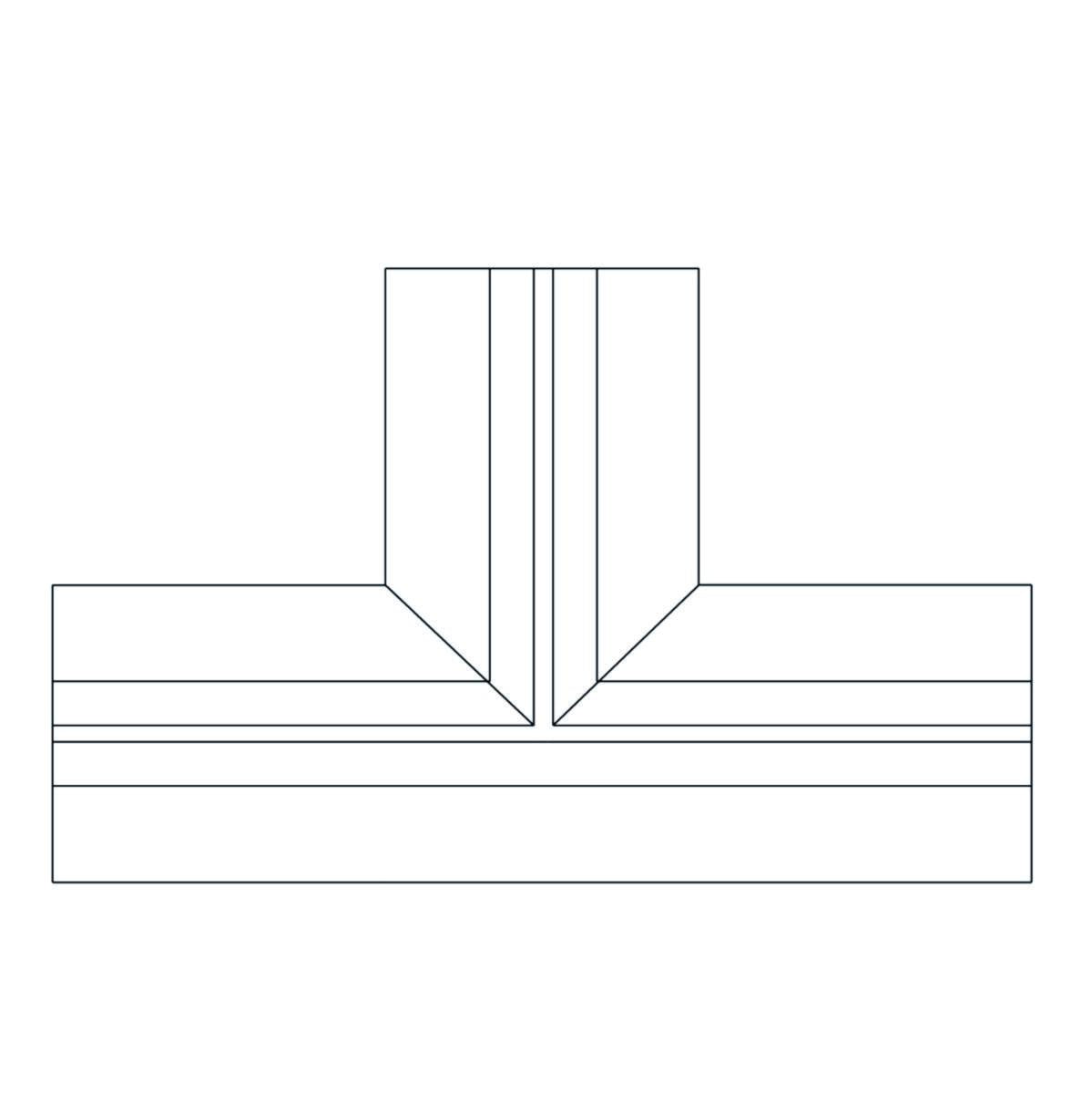 Sveiset fugebånd Flat-T