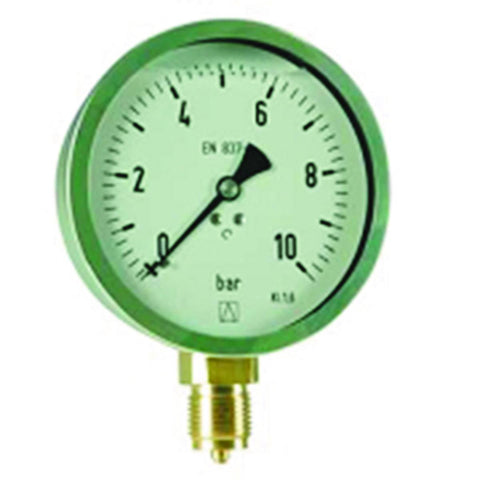 Bakflens for væskefylt manometer