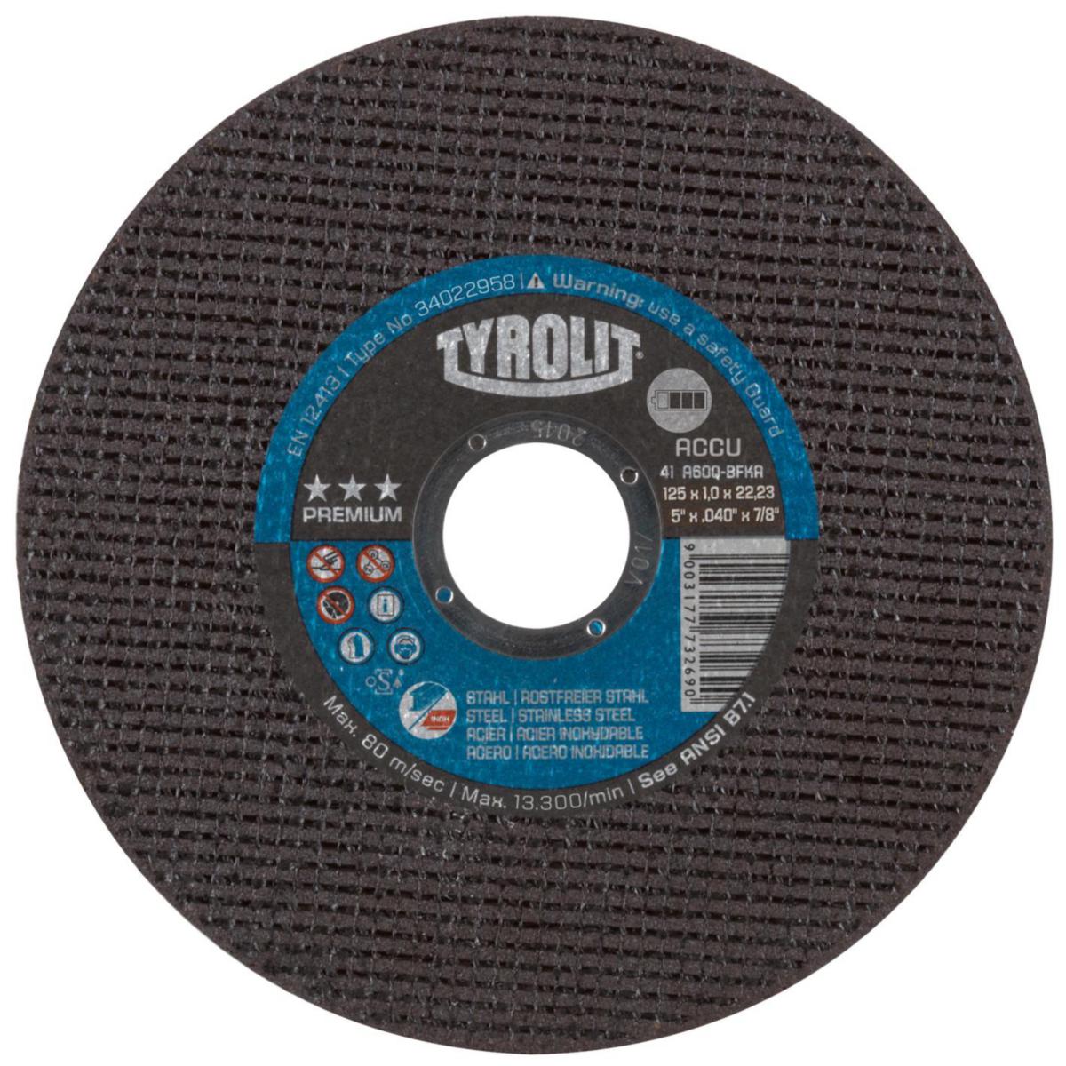 Kappeskive Tyrolit Premium*** 2in1 for stål og inox