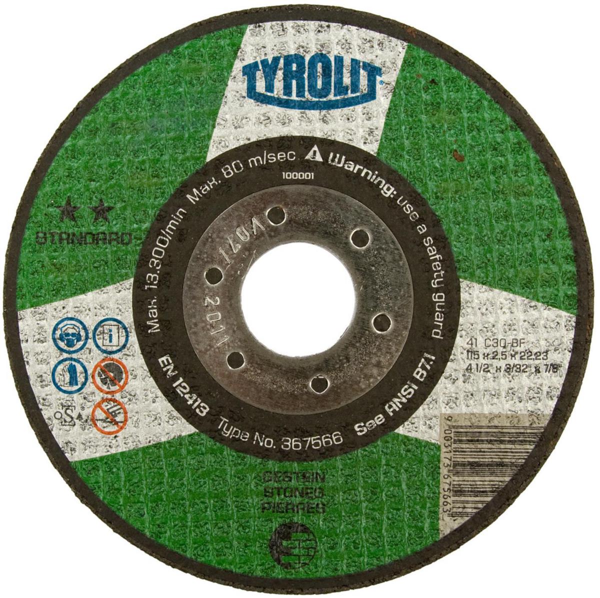 Kappeskive Tyrolit Standard** for betong/stein