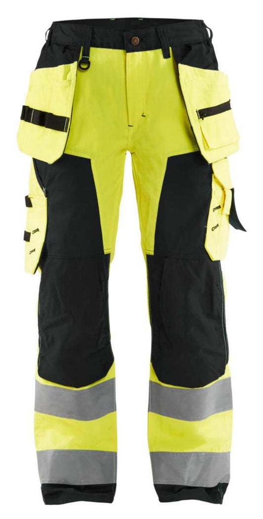 Håndverksbukse dame Blåkläder 7156 HiVis kl.2