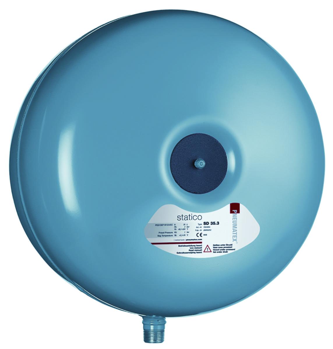 Pneumatex Statico trykkekspansjonskar SD, IMI