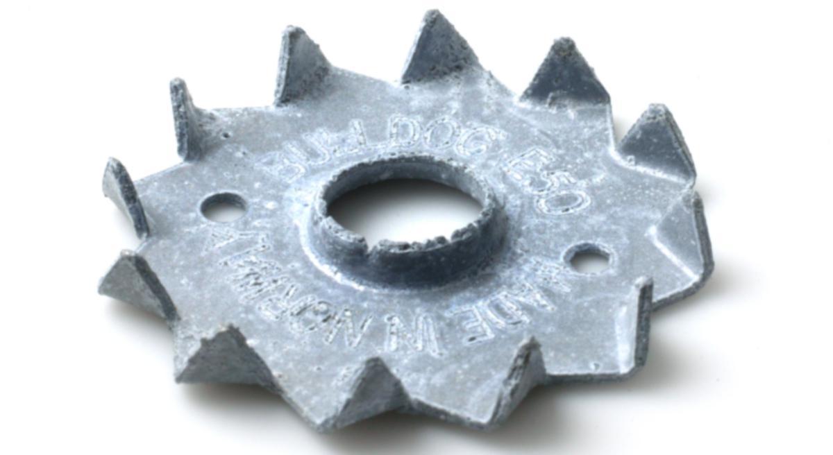 Tannskive Bulldog ensidig varmforzinket