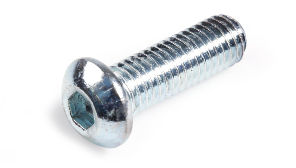 Innvendig sekskantskrue K6S ISO 7380 10.9 elforzinket