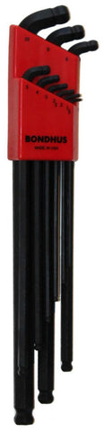 Vinkelnøkkelsett Bondhus SDBLX9M m/kule Sekskant