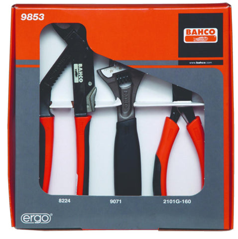 Allround-sett m/3 isolerte tenger Bahco 9853