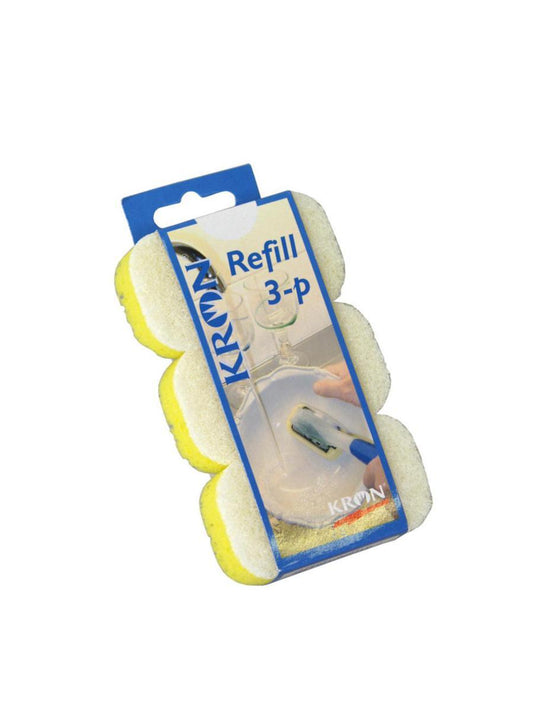 Oppvaskbørste m/svamp Refill - Kron