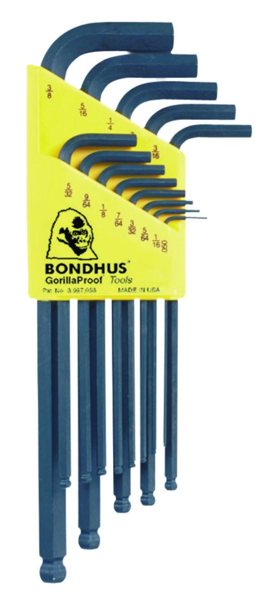 Vinkelnøkkelsett Bondhus BLX tommer Sekskant