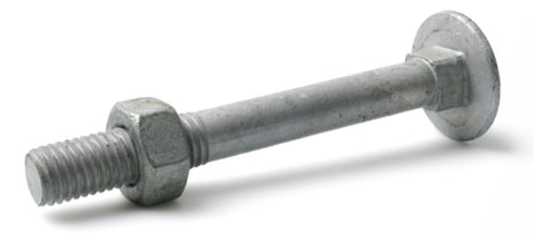 Låseskrue med mutter DIN 603/555 4,6 varmforsinket