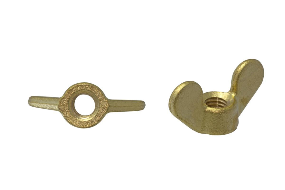 Vingemutter DIN 315 messing