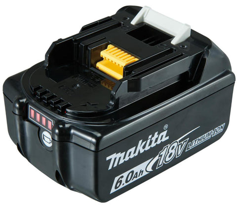 Batteri Makita BL1860B m/batteriindikator 18V 6.0AH (504525)