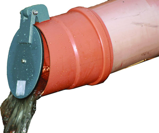 Tilbakeslagsklaff Redi f/spissende Rødbrun PVC - Helnor