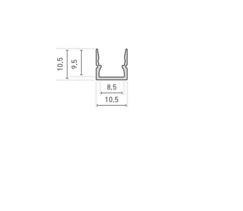 BARdolino Mini Aluprofil, 2m - Nortronic
