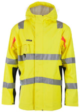 Regnjakke BS Bergset HiVis kl.3