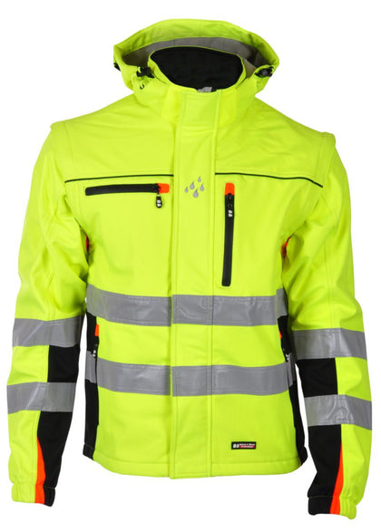 Softshelljakke BS Bergset HiVis kl.2