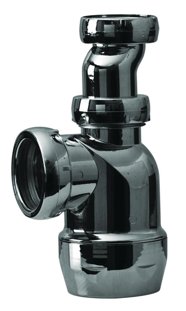 Flaskevannlås krom, Faluplast