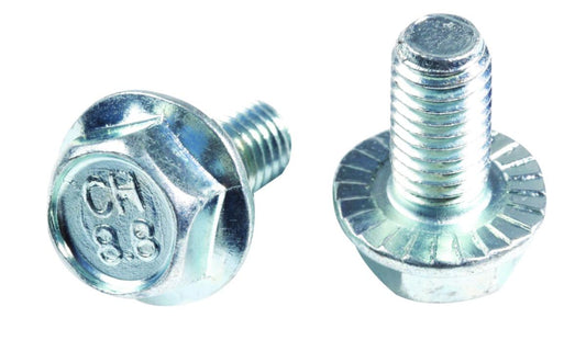 Sekskantskrue M6SF DIN 6921 8.8 riflet flens elforzinket